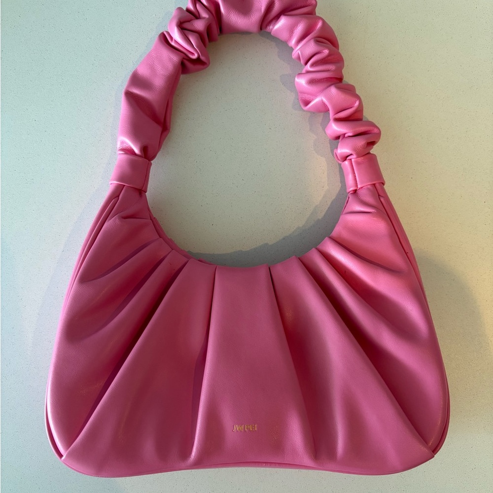 Pink Ruched Hand Bag